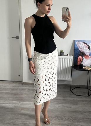 Шикарная перфорированная юбка h&m