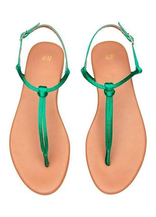 Босоножки h&m 124534*40 женск. зеленый 36 (154 982)