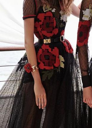 Цветочные мотивы: платье dolce gabbana