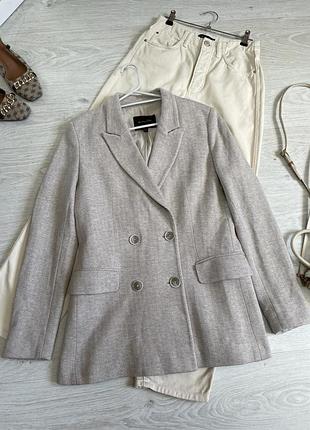 Двобортний жакет massimo dutti