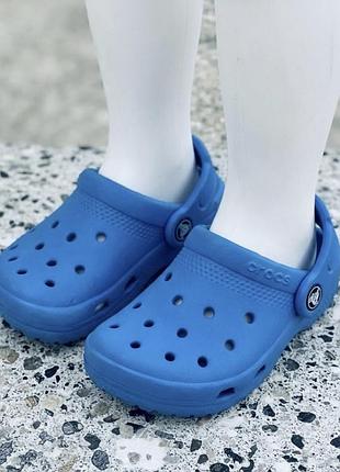Крокси сабо шльопанці блакитні crocs (оригінал)