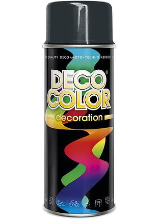 Фарба аерозольна алкідна decocolor антрацит (ral7016) 400мл