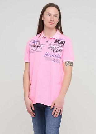Тенниска camp david 73-1008*37 мужск. розовый xl (171 935)