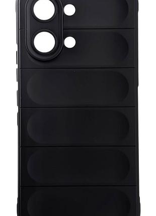 Чехол funda case для poco x8 pro max бампер с микрофиброй черный