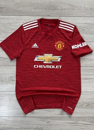 Футбольна джерсі футболка адідас adidas manchester united 2020/21 home, m, оригінал
