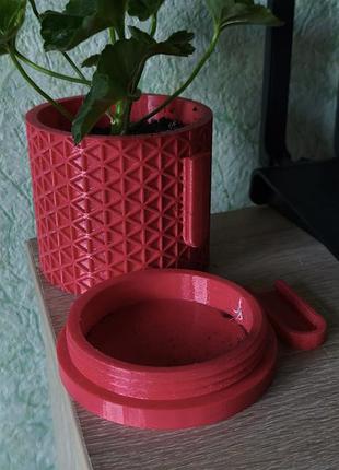 Горшок с креплением на стену (3d печать)