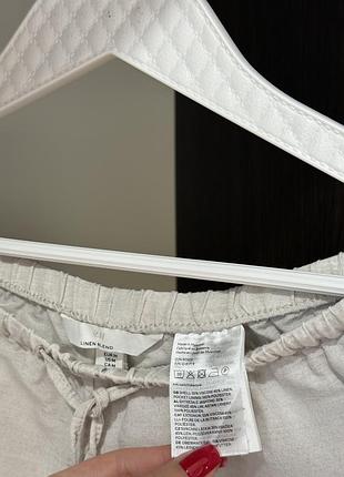 Лляні шорти h&m 5