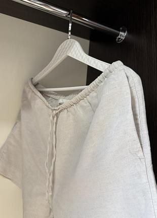 Лляні шорти h&m 7