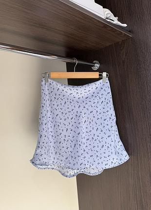 Спідниця міні у квітковий принт h&m