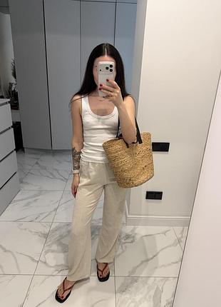 Штани з льоном shein