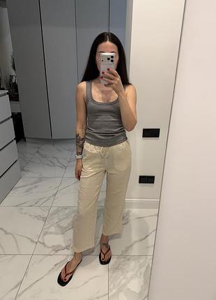 Легенькі світлі штани h&m