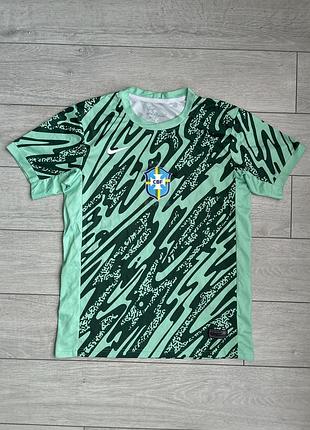 Футбольная футболка джерси майка сборная бразиллия найк nike brazil football soccer jersey size s с размер