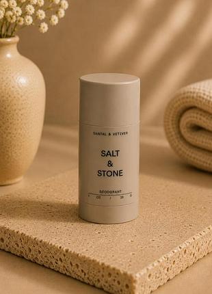 Натуральный дезодорант salt & stone santal & vetiver natural deodorant 28g