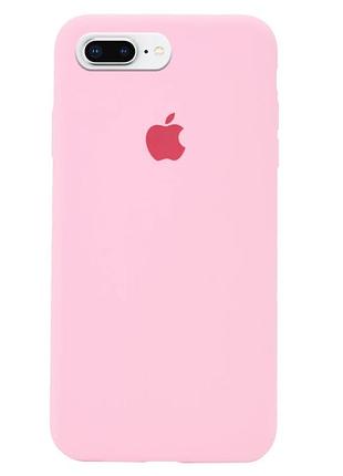 Чохол fiji silicone case для apple iphone 7 plus бампер накладка full soft light pink