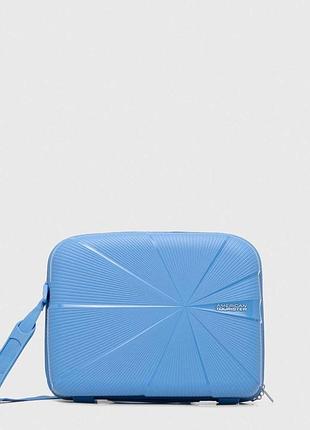 Кейс ручная кладь косметичка american tourister beauty case md5-01001 голубая