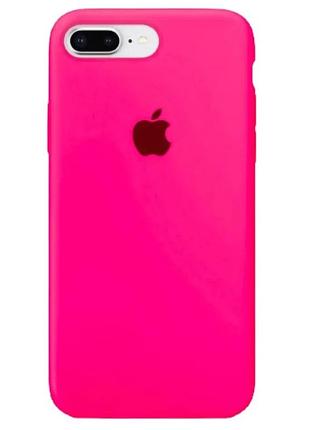Чохол fiji silicone case для apple iphone 7 plus бампер накладка full soft hot pink