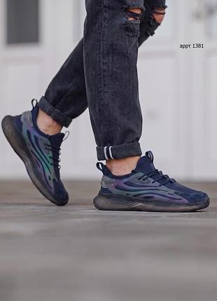 Кроссовки мужские 41-45 restime reflektive navy blue.