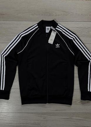 Новая черная спортивная кофта олимпийка адидас adidas originals sst track top, m, оригинал