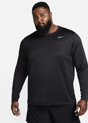 Новая черная спортивная кофта лонгслив найк nike dri-fit legend reset, xxl, оригинал