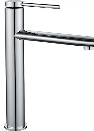 Смеситель для раковины (умывальника) rea oval chrome хром высокий *