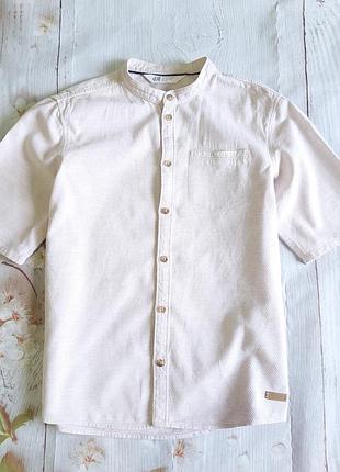 Коттоновая рубашка h&amp;m указана 9-10 лет.