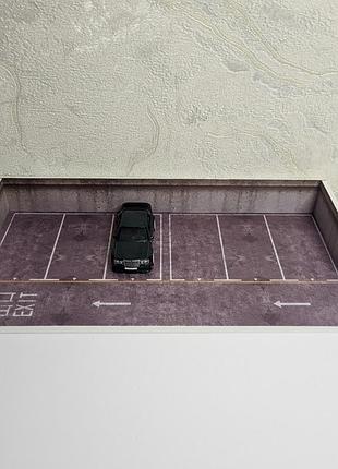 Диорама парковка 1:64