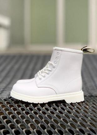 ❄️dr. martens 1460 mono white fur pir зимние ботинки sale наложенный платёж купить