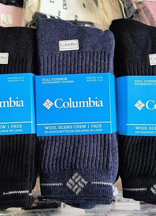 Чоловічі теплі шкарпетки columbia з махровим слідом (3 шт. у наборі). размен 41-45