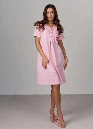 Женский халат и сорочка для кормления - в полоску nicoletta 7382 xl