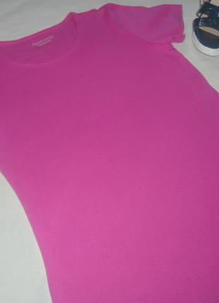 Красива рожева футболка marks&spencer cotton4 фото