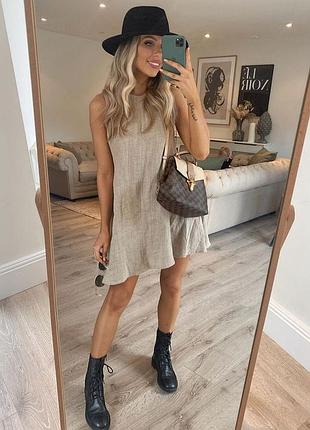Льняное платье от zara.