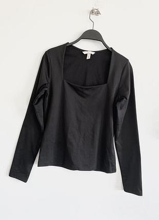 Блуза черная h&m