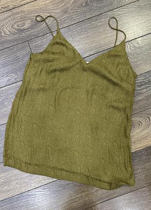 Оливковий топ h&m 36 розмір