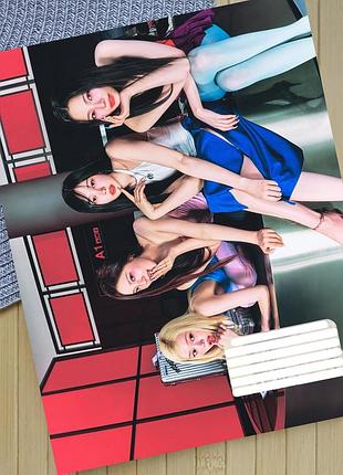Тетрадь эспа aespa k-pop клетка на 18 листов (29710)