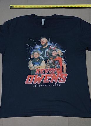 Плечи 50 см next level apparel черная футболка wwe kevin owens 
made in nicaragua