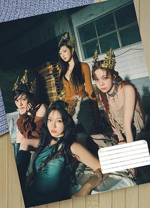 Тетрадь эспа aespa k-pop линия на 18 листов (29733)
