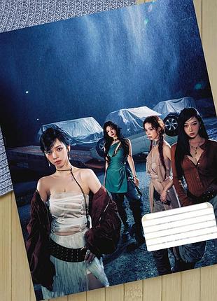Тетрадь эспа aespa k-pop линия на 18 листов (29731)