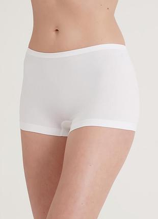 Труси-шортики безшовні boxer briefs white (білий) s/m