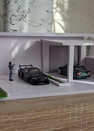 Діорама пентхаус для колекційних авто 1:64