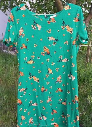 Короткое летнее платье в ретро стиле,короткий рукав на рост 164-168 см платье vila clothes,размер l, л, вискоза,эластан,полиэстер,52 пог,52 пот,53 пос