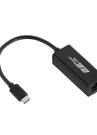 Мережевий адаптер 2e powerlink u2085t rj45 usb 3.0 type-c з чіпсетом rtl8153 (2e-u2085t)