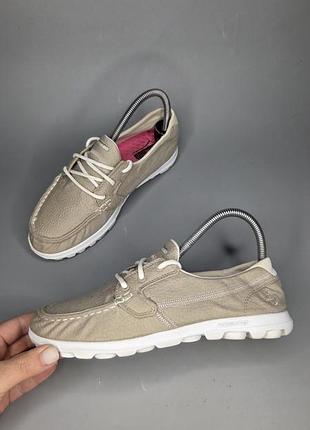 Женские кеды мокасины skechers