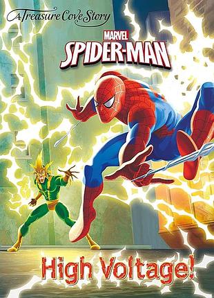 Книга на английском языке для детей marvel spiderman high voltage