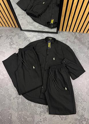 Стильний льняний літній  сет з шортами від ralph lauren