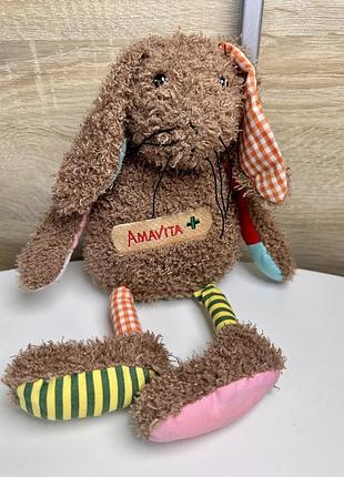 🐰🤎 фірмова плюшева іграшка-зайчик amavita (amalino) 🤎🐰