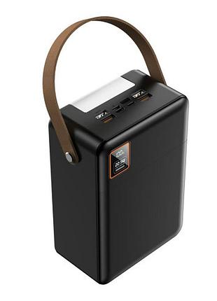 Павербанк topomax travel series 80000mah 22.5w 4 usb type-c micro lightning черный