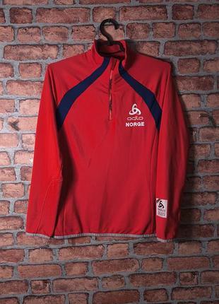 Спортивная кофта лонгслив женская odlo norge official winter team collection
