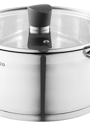 Каструля з нержавійки ardesto gemini trento ar3652g – об’єм 5.2 л