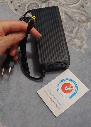 Зарядка 48v (54,5v) 2a li-ion 13s активное охлаждение куллер 5.5x2.1 новый