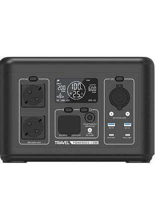 Портативная электростанция travel powerbox 1200 (600 вт) 512 вт·ч